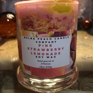 Pink strawberry lemonade Soywax Candle 12oz